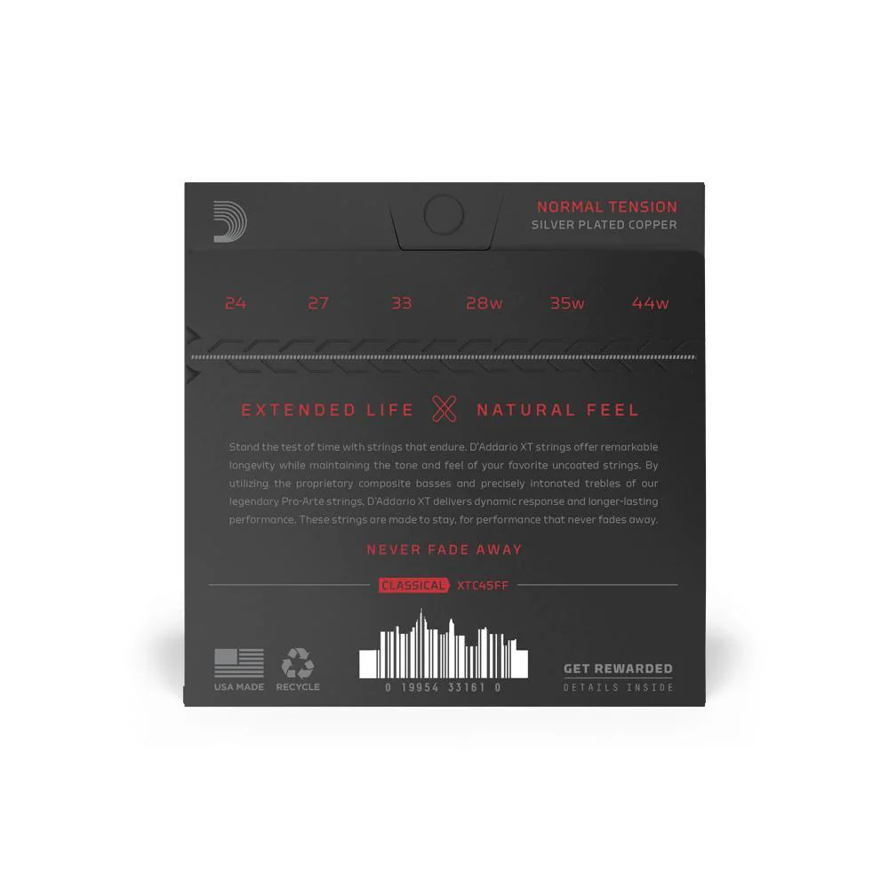 D'Addario XT Coated Dynacore Carbon Classical Guitar Strings | Normal Tension - Image 2