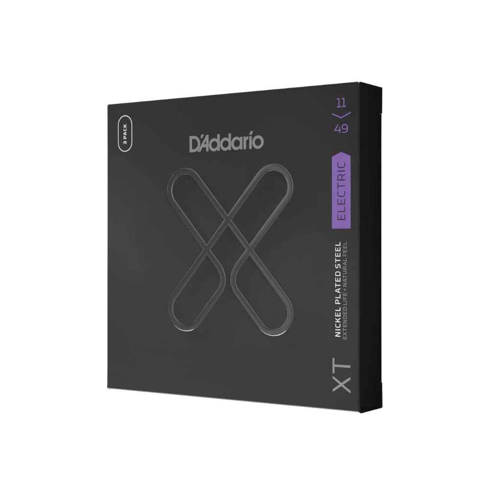D'Addario XT Coated Electric Guitar Strings | 11-49 (Medium) | 3 Sets