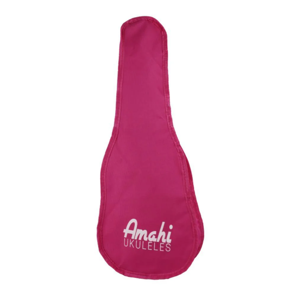 Amahi Penguin Tropical Series Soprano Ukulele | Pink Flower Design - Image 2