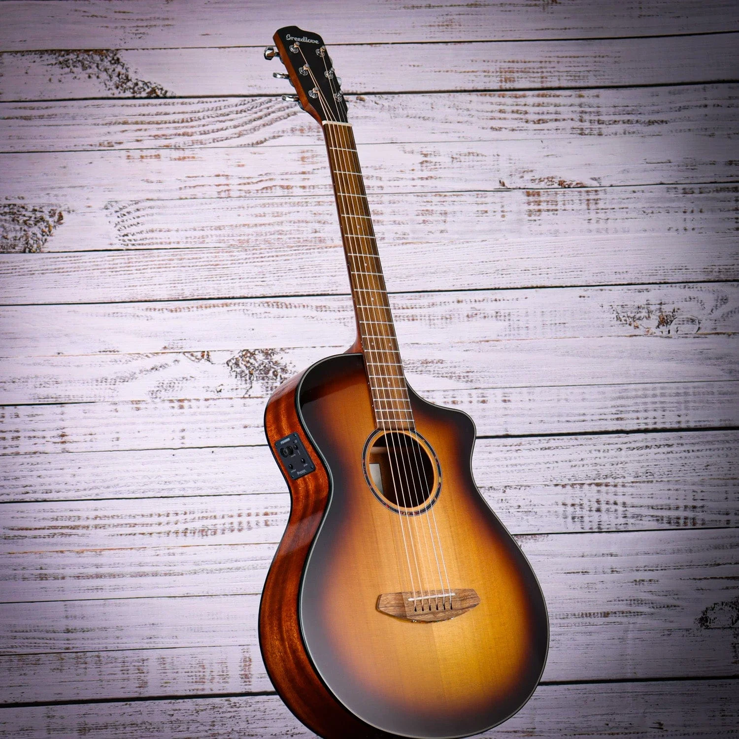 *DEMO* Breedlove Discovery S Concertina Edgeburst Acoustic-Electric Guitar | Red Cedar-African Mahogany - Image 6