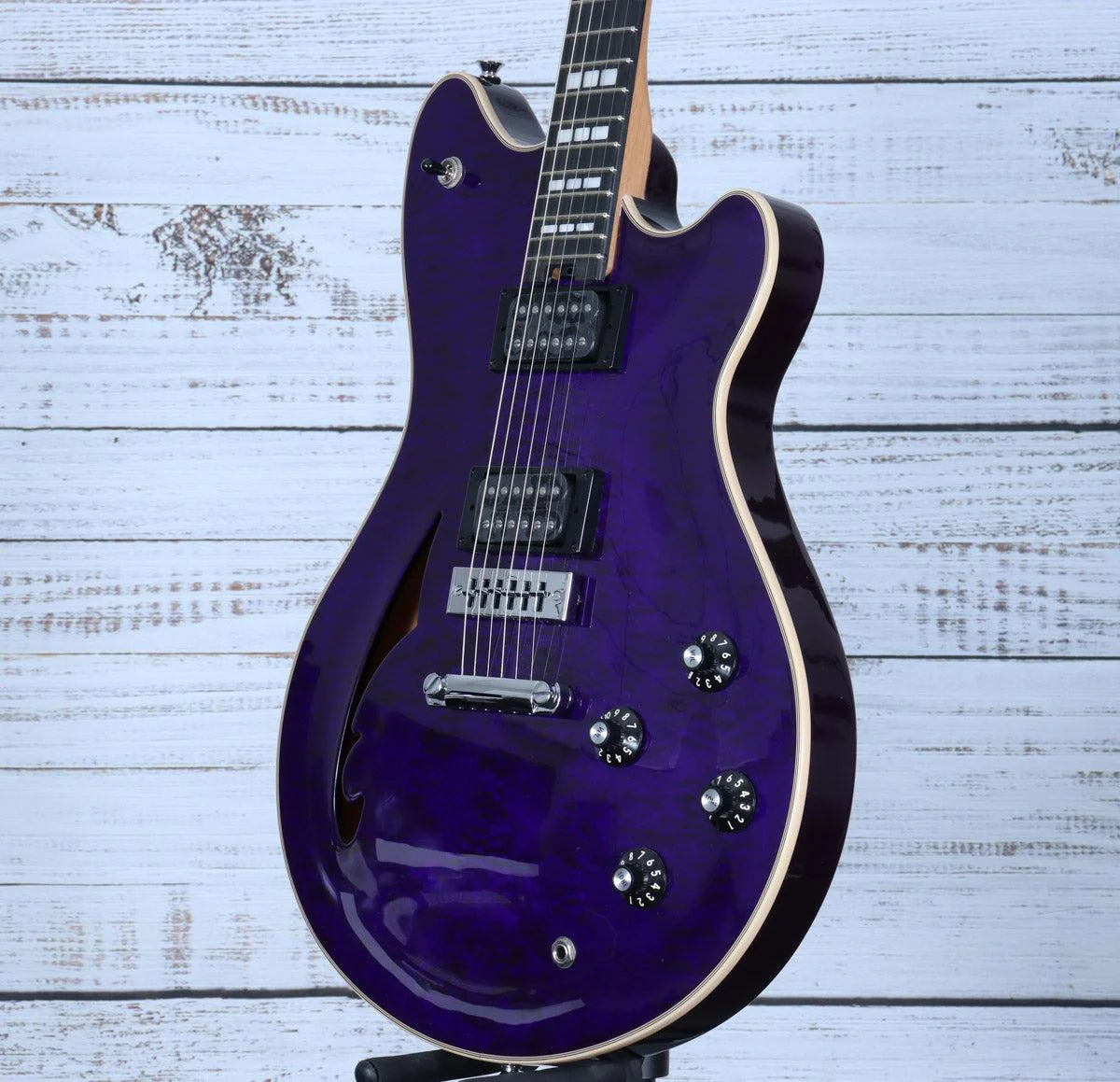 *DEMO* EVH SA-126 Special QM Electric Guitar | Transparent Purple - Image 6