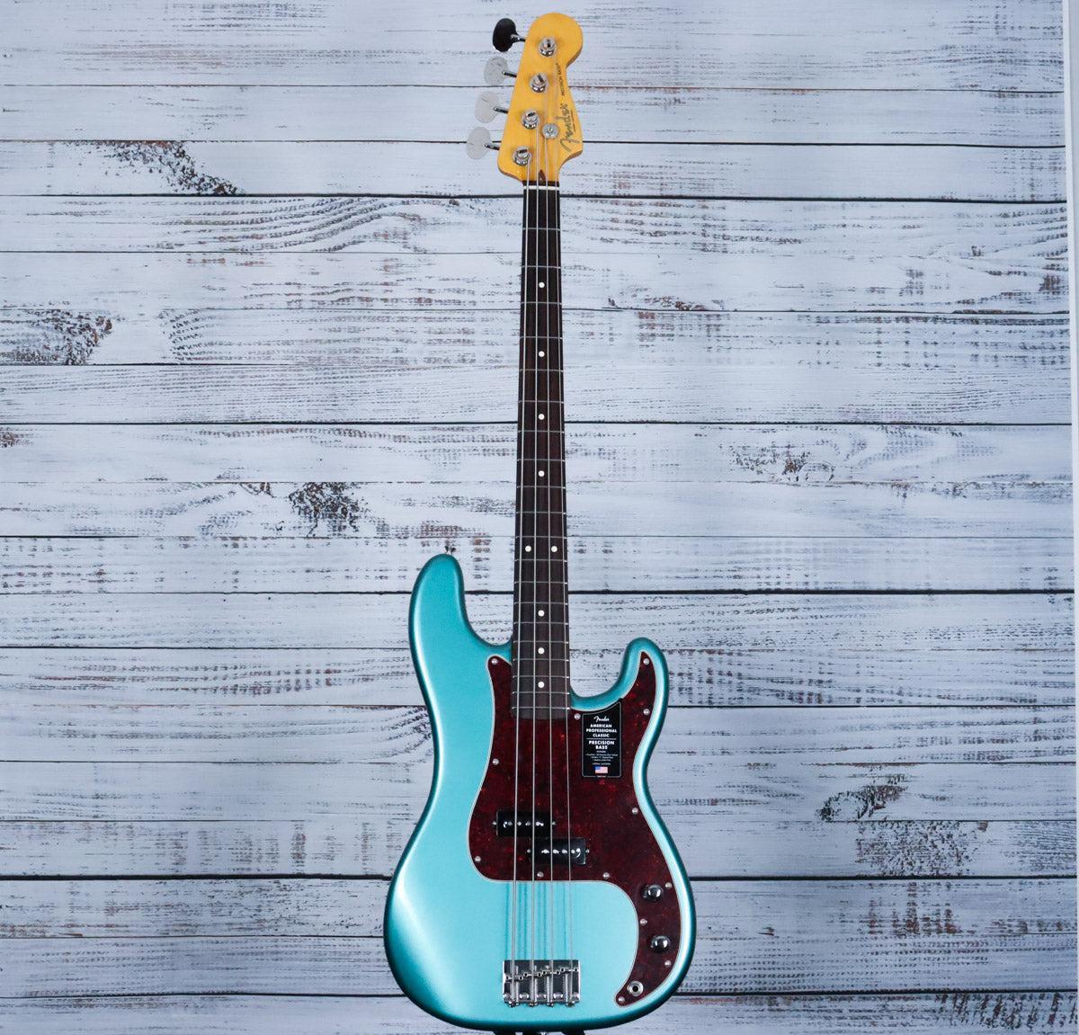 *DEMO* Fender AM Professional Classic Precision Bass | Faded Sherwood Green Metallic - Image 3