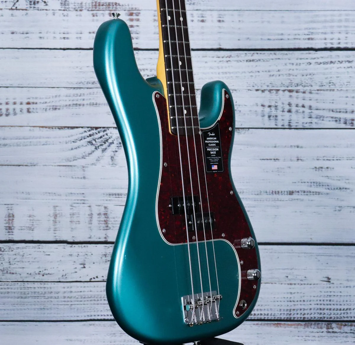 *DEMO* Fender AM Professional Classic Precision Bass | Faded Sherwood Green Metallic - Image 4