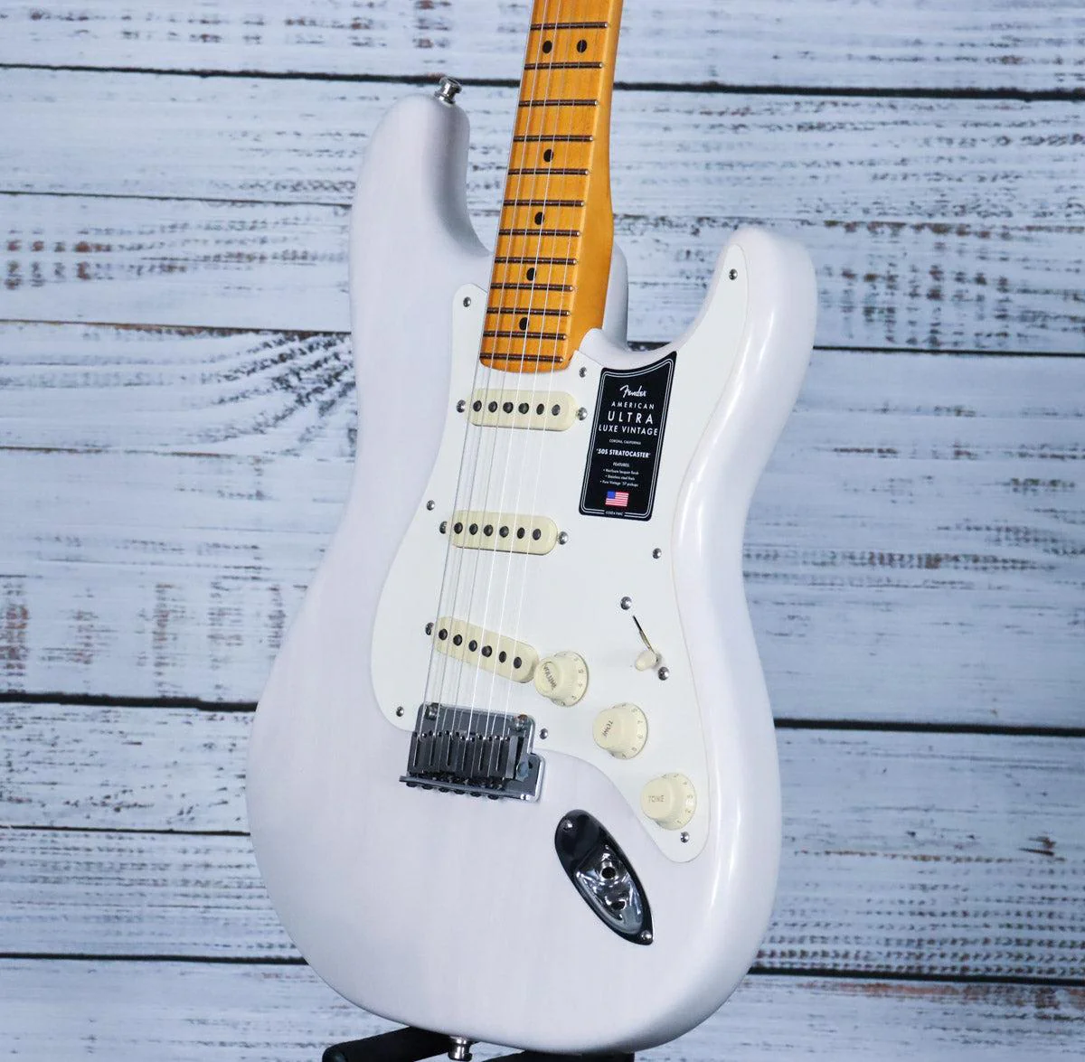 *DEMO* Fender American Ultra Luxe '50s Stratocaster® | White Blonde - Image 6