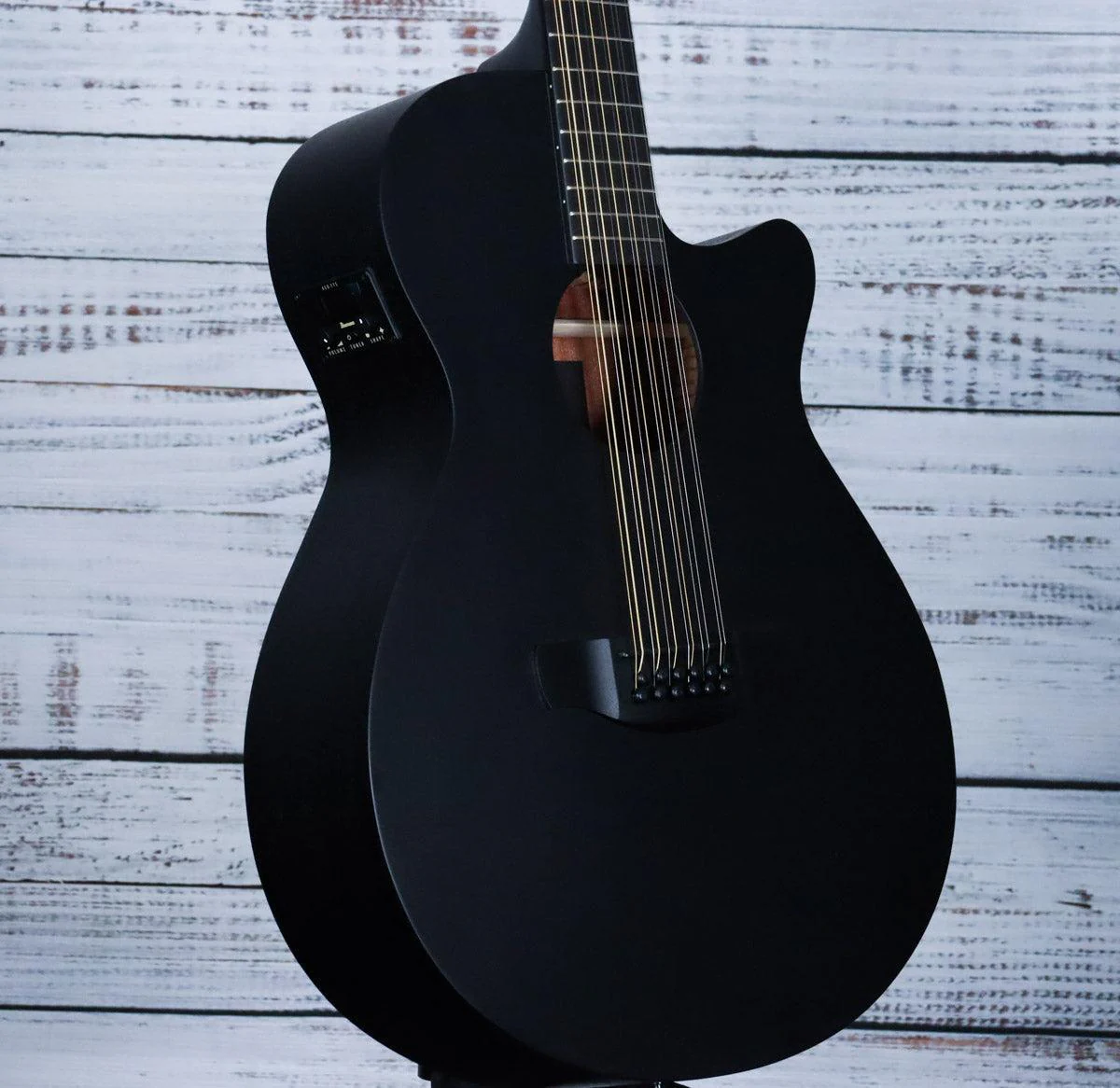 *DEMO* Ibanez AEG 1221 12-String Acoustic-Electric Guitar | Black Out - Image 4