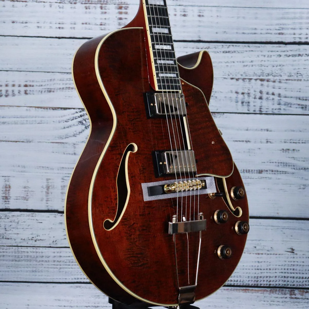 *DEMO* Ibanez AG95MG Artcore Expressionist Hollow-Body Electric Guitar | Dark Amber - Image 4