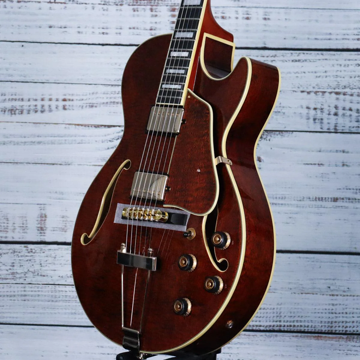 *DEMO* Ibanez AG95MG Artcore Expressionist Hollow-Body Electric Guitar | Dark Amber - Image 5