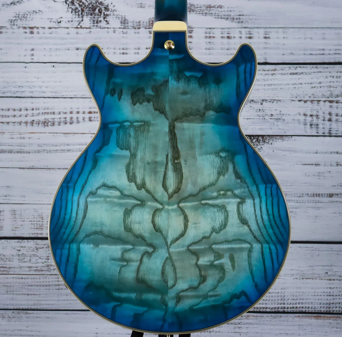 *DEMO* Ibanez AM93QA AM Artcore Expressionist 6str Guitar | Jet Blue Burst - Image 2
