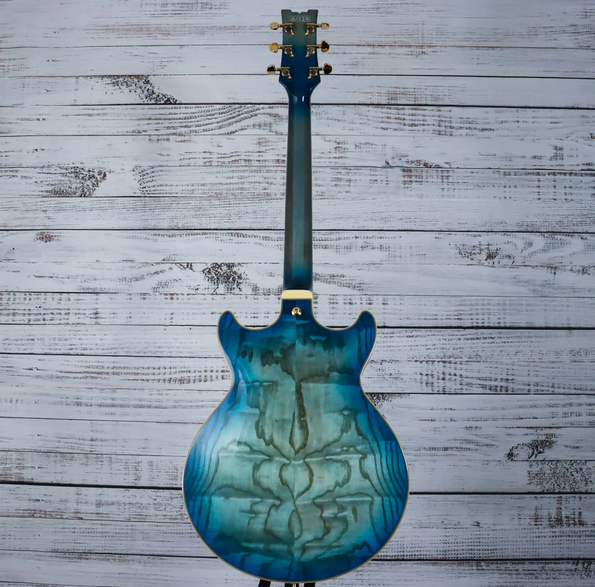 *DEMO* Ibanez AM93QA AM Artcore Expressionist 6str Guitar | Jet Blue Burst - Image 4