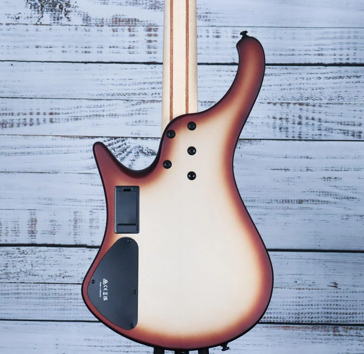 *DEMO* Ibanez EHB600 Headless Bass Guitar | Matte Charred Champagne Burst - Image 2