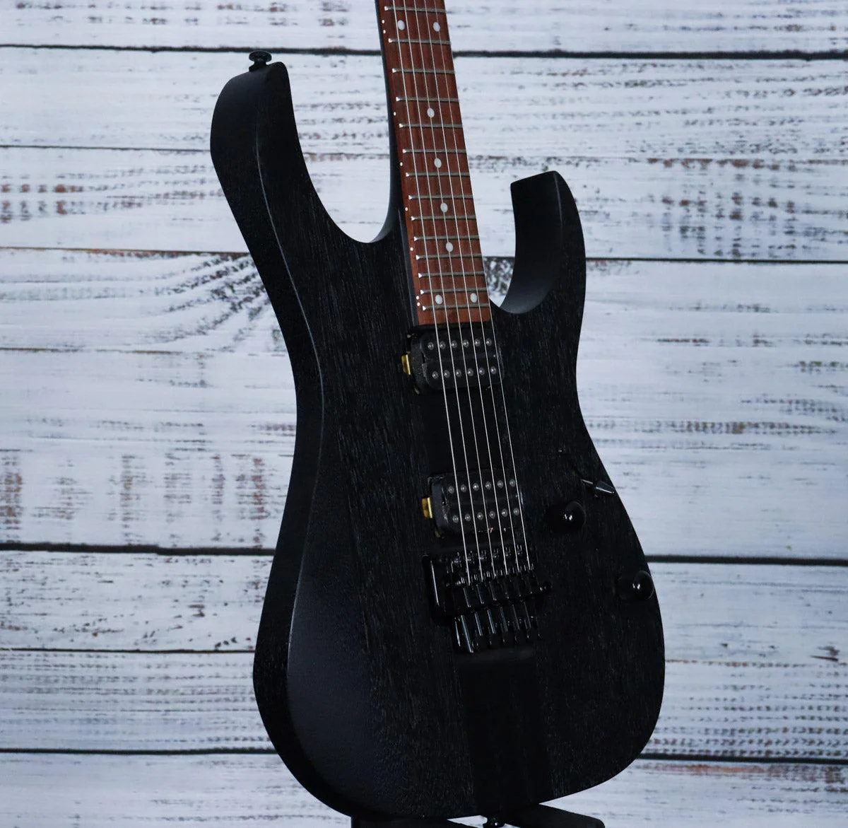 *DEMO* Ibanez RGRT420WK RG Standard Electric Guitar | Weathered Black - Image 4