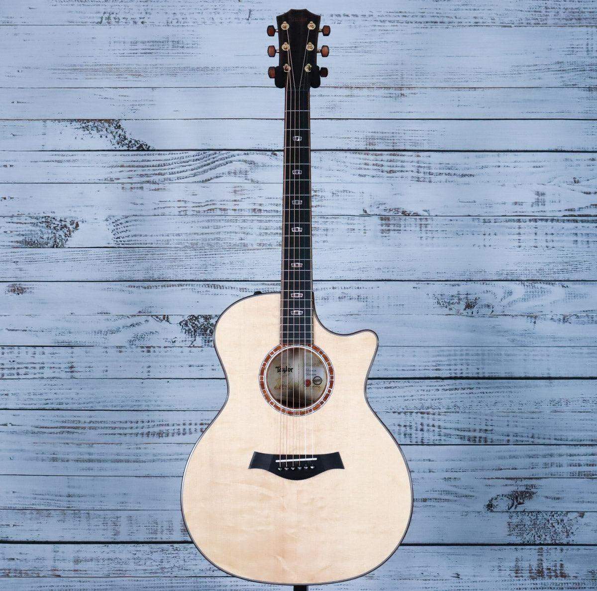 *DEMO* Taylor Custom C14ce B5036 Acoustic | Light Shaded Edge Burst Natural Top - Image 3