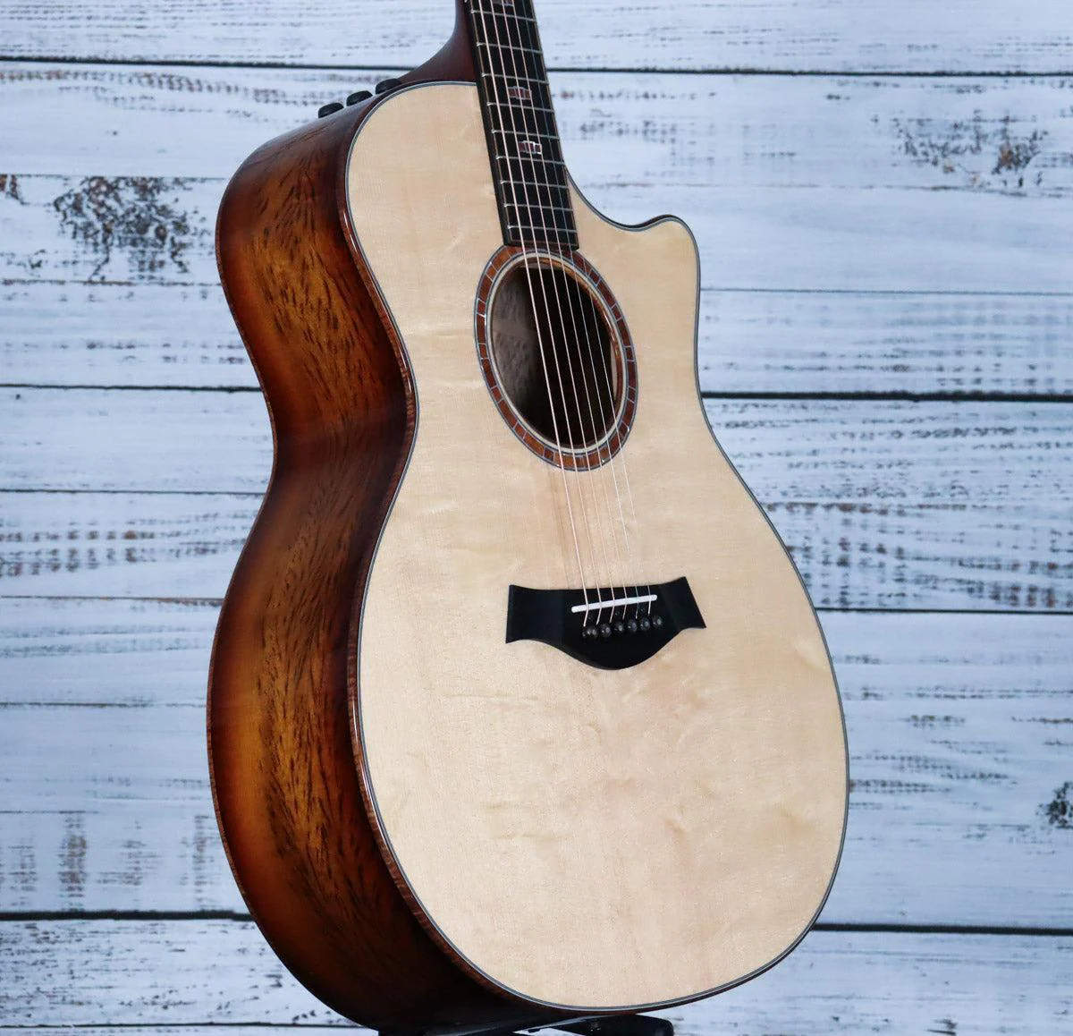 *DEMO* Taylor Custom C14ce B5036 Acoustic | Light Shaded Edge Burst Natural Top - Image 6