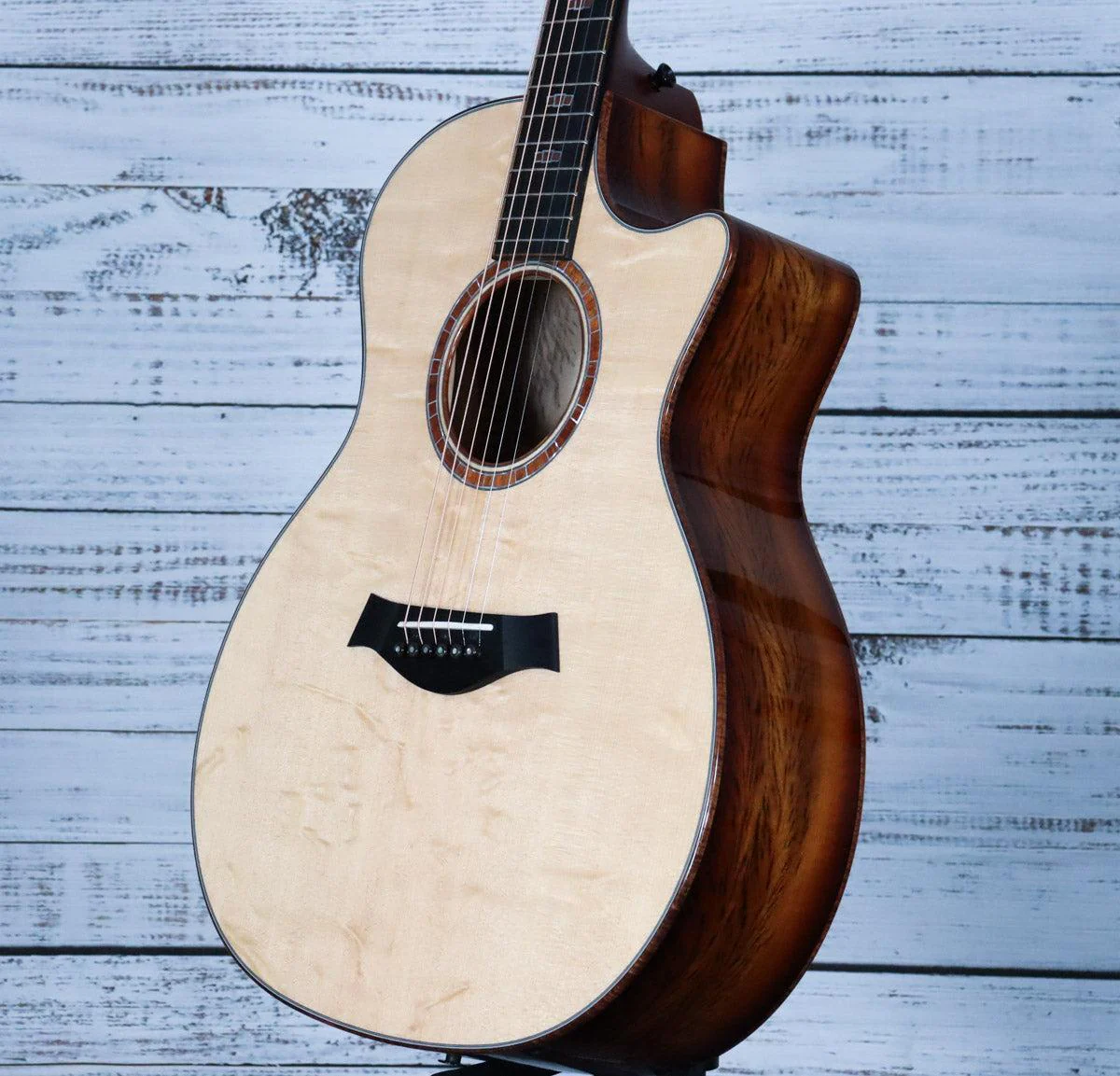 *DEMO* Taylor Custom C14ce B5036 Acoustic | Light Shaded Edge Burst Natural Top - Image 7