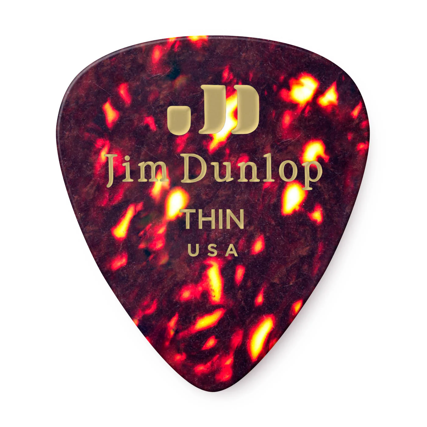 DUNLOP Genuine Celluloid Classic Picks | Shell Thin | 12 Pack