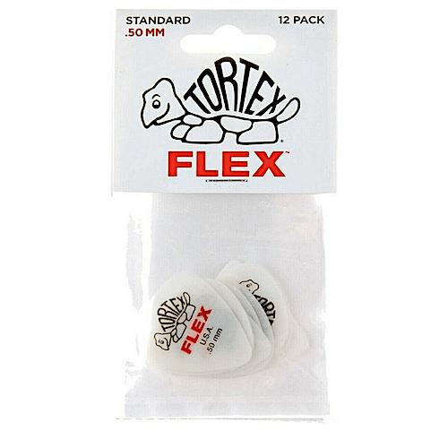 Dunlop Tortex FLEX Standard Picks | .50mm | 12 Pack