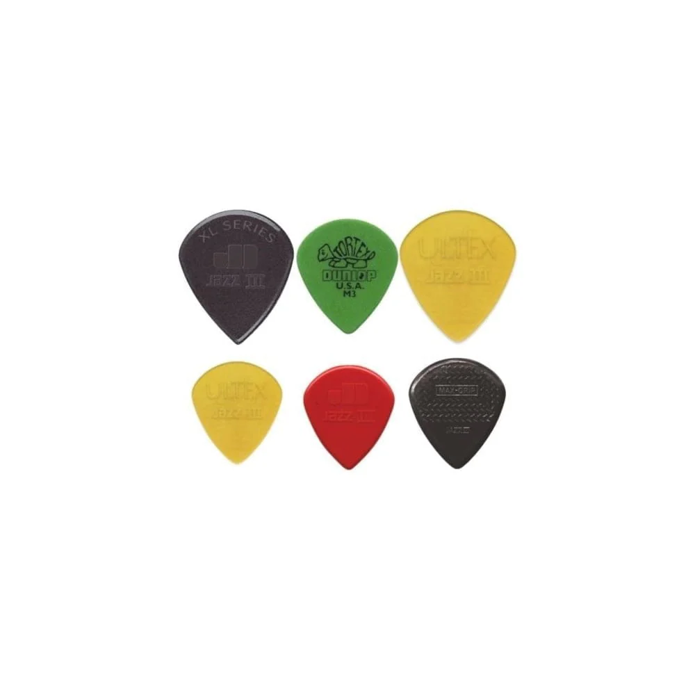 Dunlop Variety Jazz III Guitar Picks (6 pk)