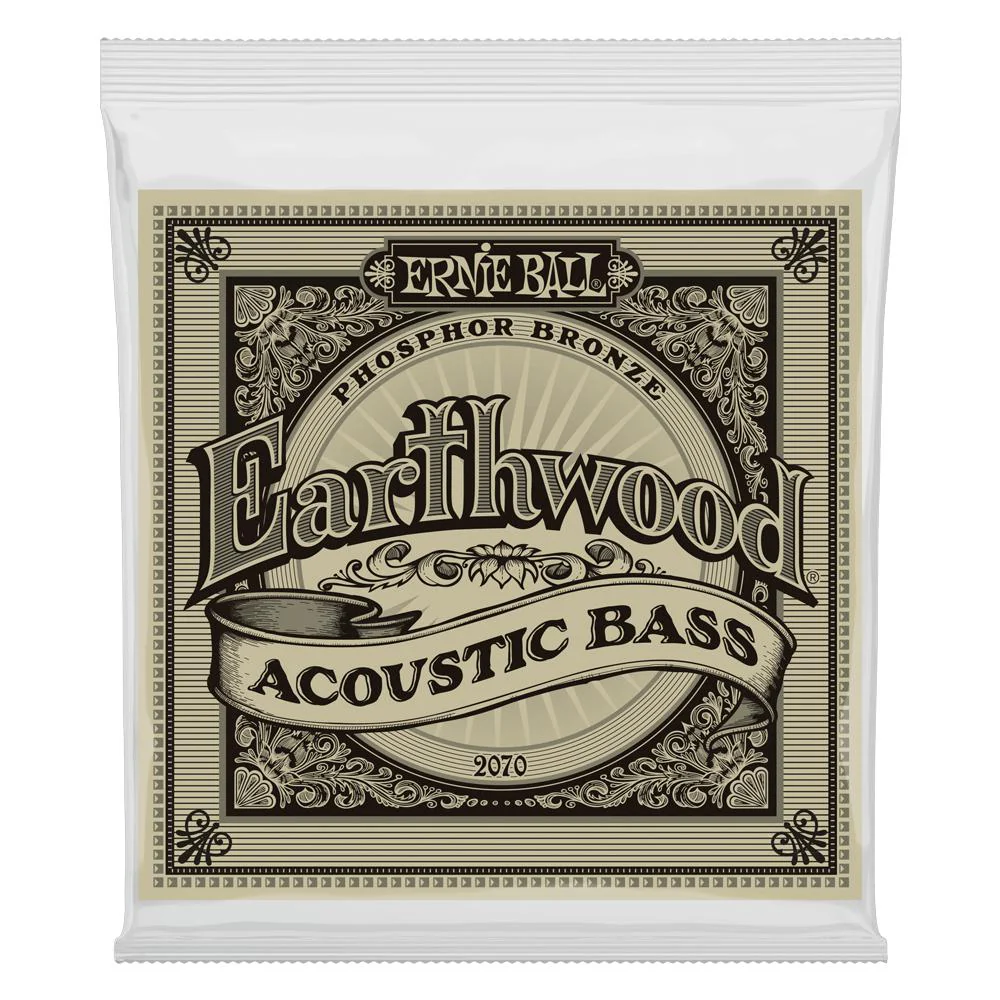 Ernie Ball Earthwood Phosphor Bronze Acoustic Bass Strings | Gauge 45-95