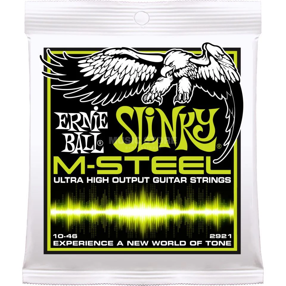 Ernie Ball M-Steel Electric Guitar Strings | Regular Slinky | 10-46