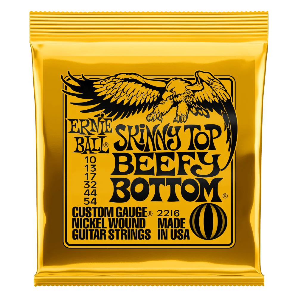 Ernie Ball Skinny Top Beefy Bottom Slinky Nickel Wound Electric Guitar Strings | 10-54 Gauge