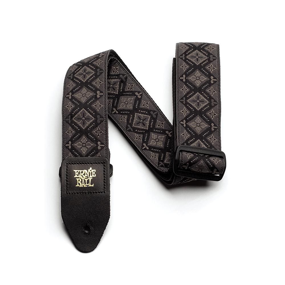 Ernie Ball Classic Jacquard Guitar Strap | Regal Black (2")