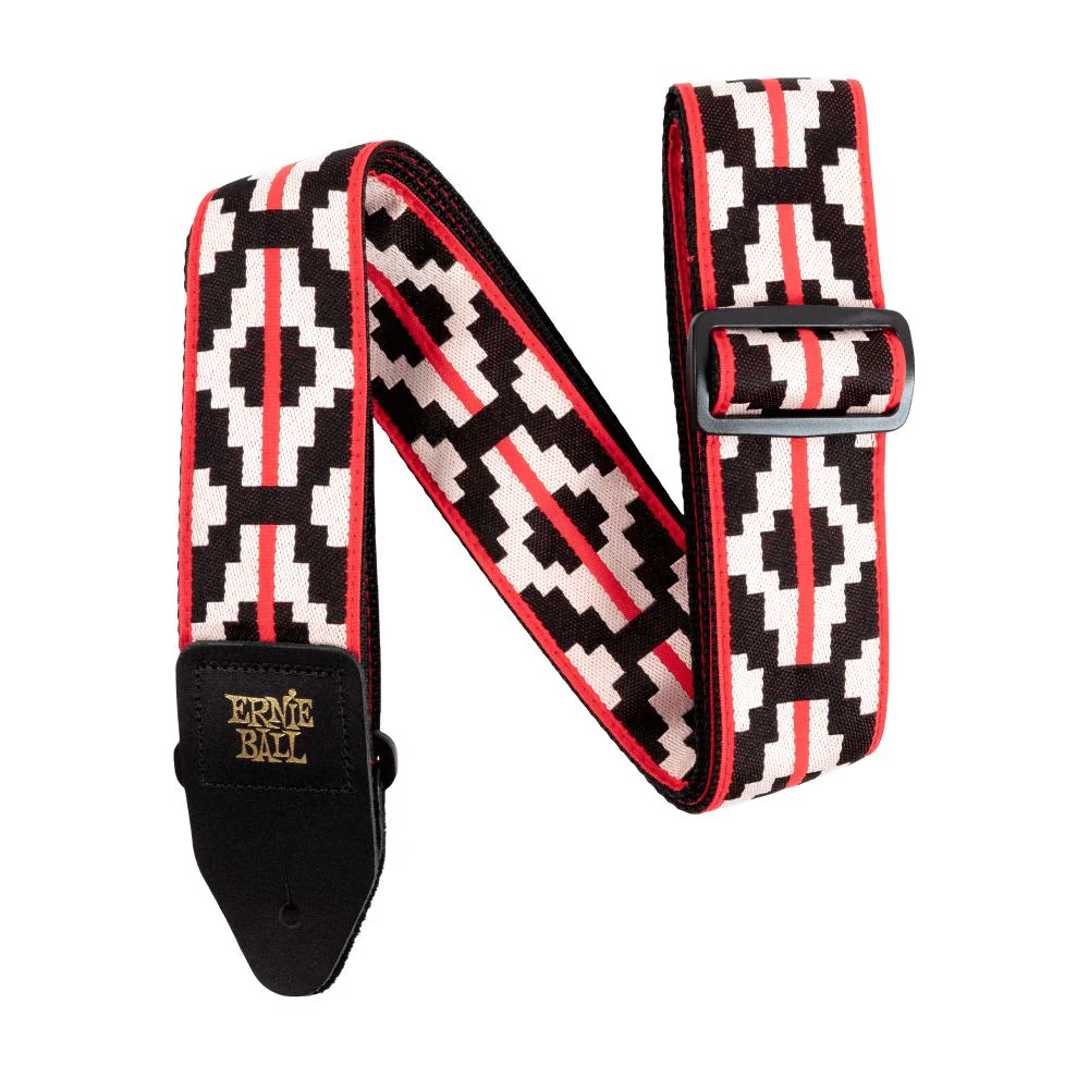 Ernie Ball Classic Jacquard Guitar Strap | Ristra Red (2")