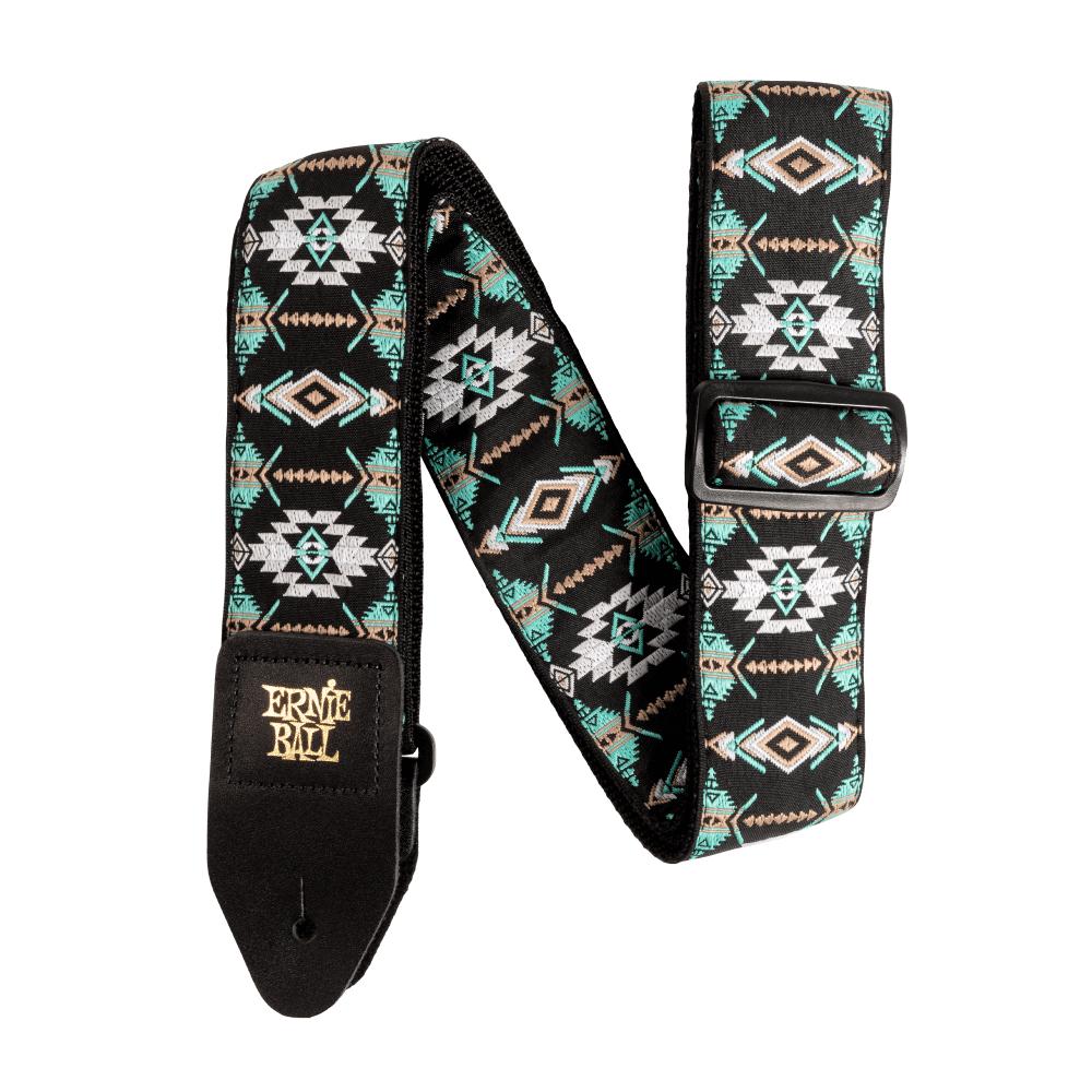 Ernie Ball Classic Jacquard Guitar Strap | Southwestern Turquoise (2")