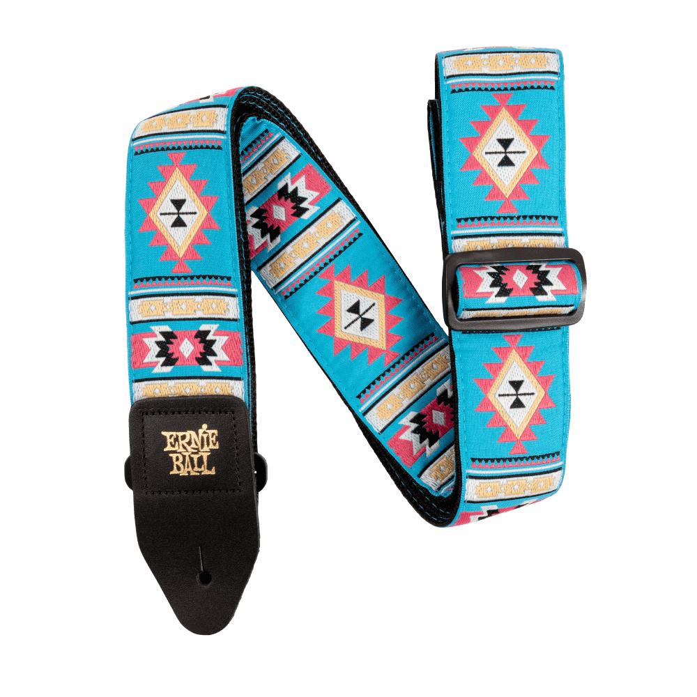 Ernie Ball Classic Jacquard Guitar Strap | Sedona Blue (2")