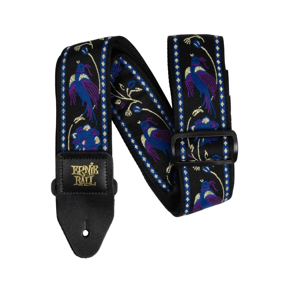 Ernie Ball Classic Jacquard Guitar Strap | Purple Pleasant Pheasant (2")