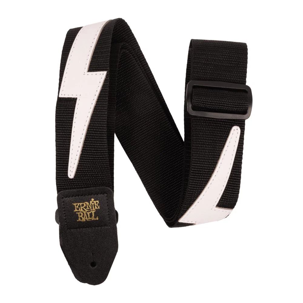 Ernie Ball Premium Guitar Strap | White Lightning (2")