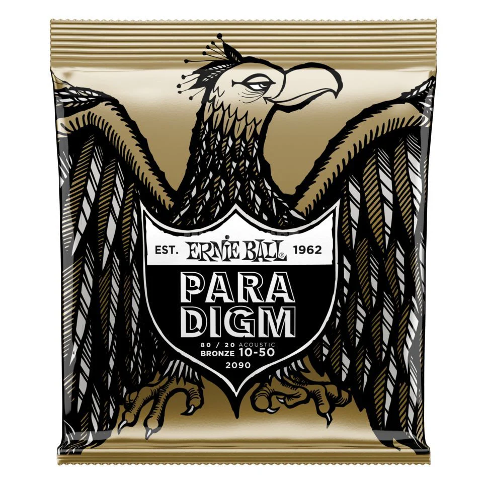 Ernie Ball Paradigm 80/20 Bronze Acoustic Guitar Strings | Extra Light | 10-50