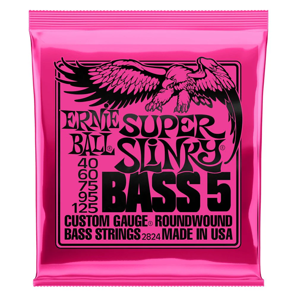 Ernie Ball Slinky 5-String Bass Guitar Strings | 5-String | .040-.125