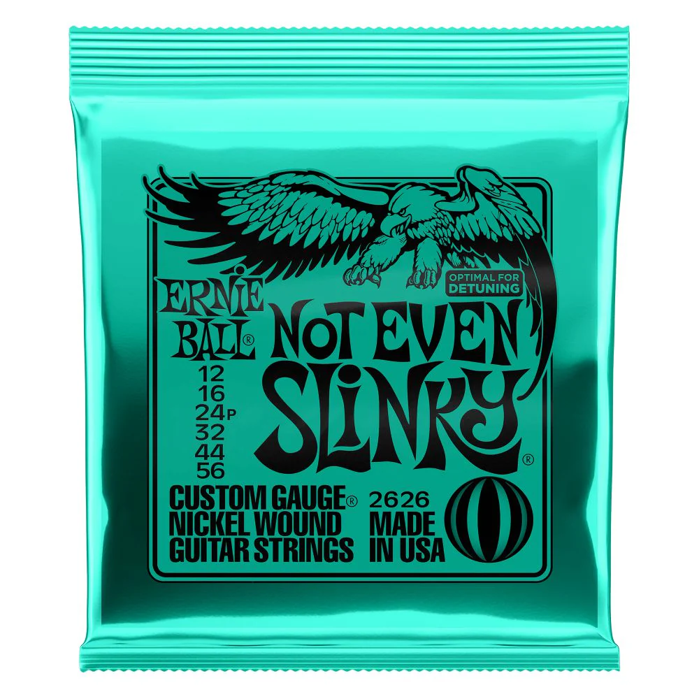Ernie Ball Slinky Nickel-Wound Electric Guitar Strings | Not even Slinky | 12-56