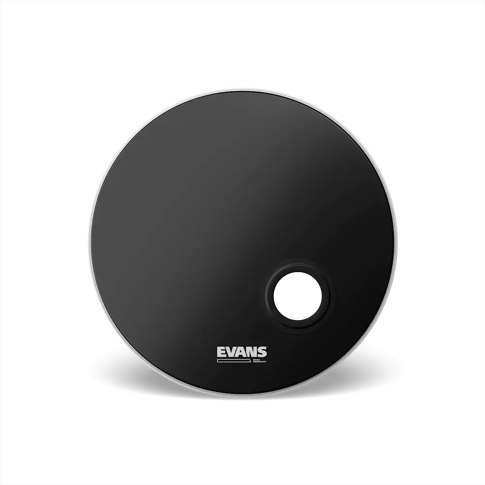 Evans EMAD Resonant Bass Drumhead w/Porthole) | 20" (Black)