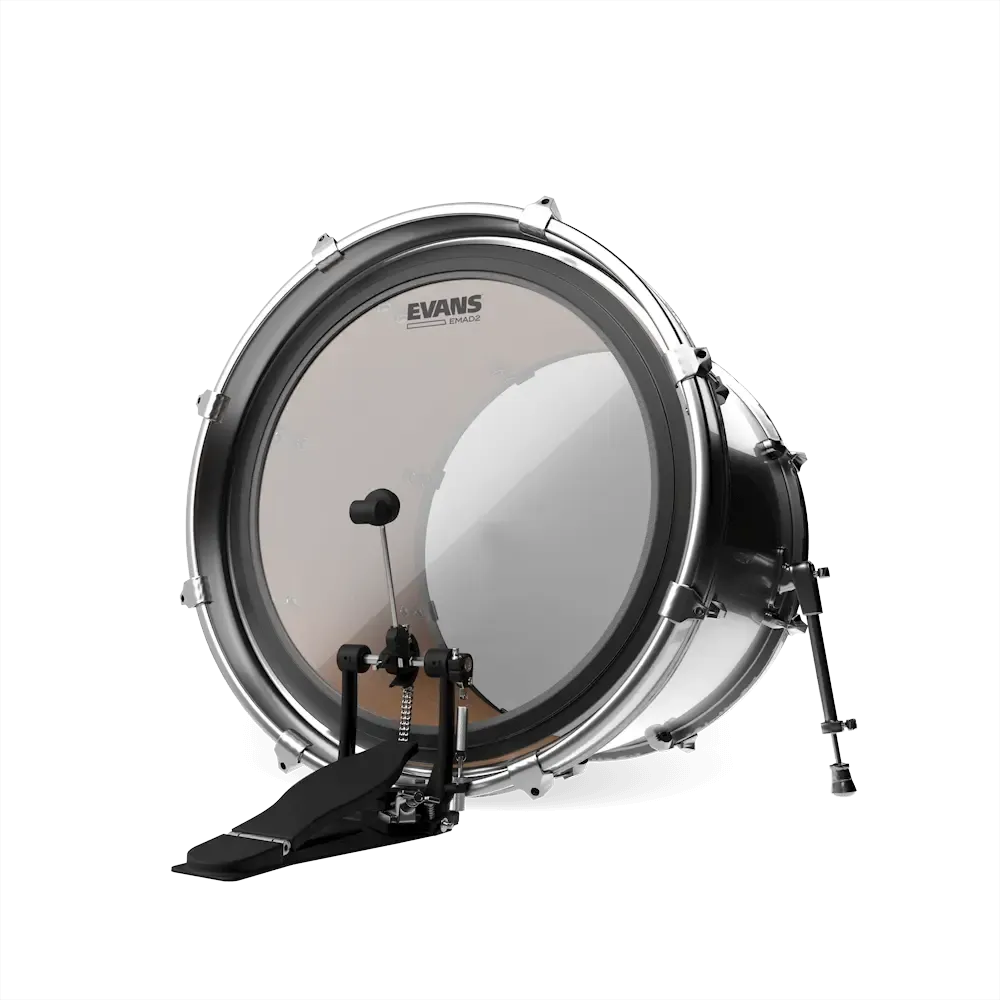 Evans EMAD2 Bass Drumhead | 24" (Clear) - Image 2