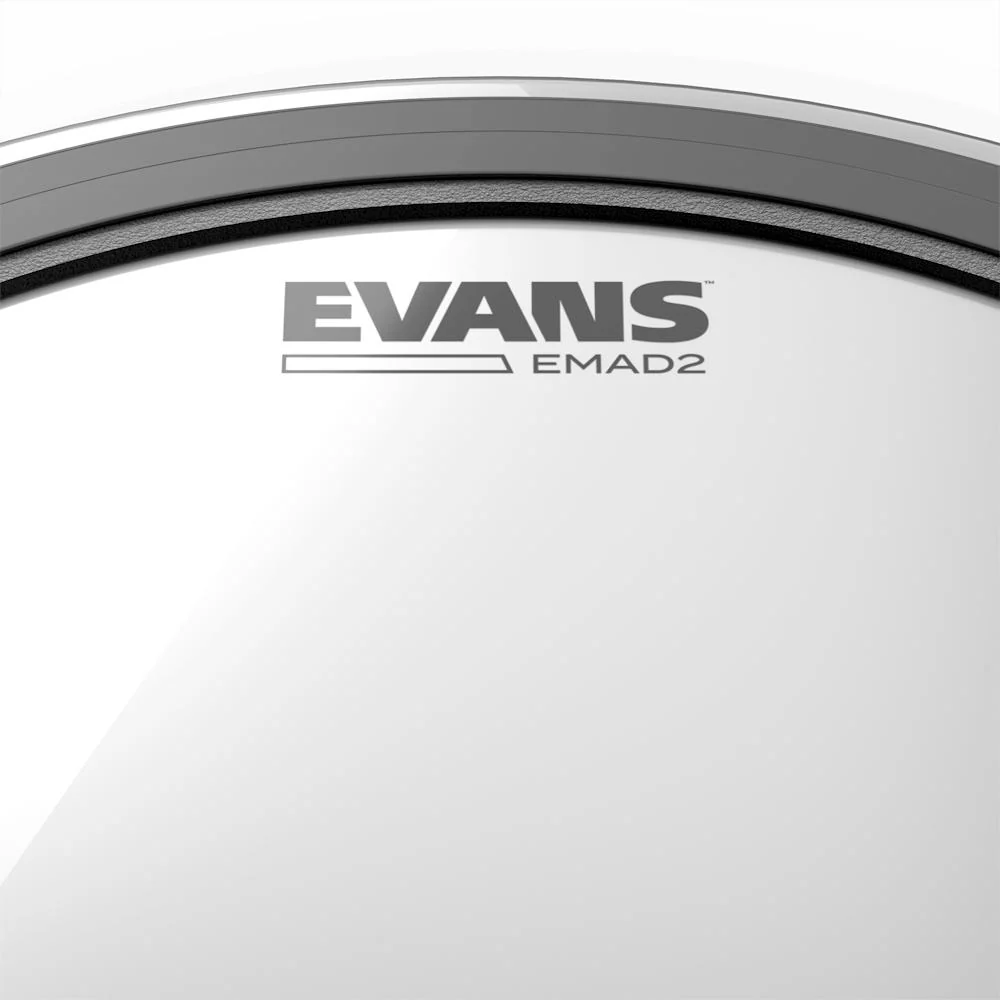 Evans EMAD2 Bass Drumhead | 24" (Clear) - Image 3