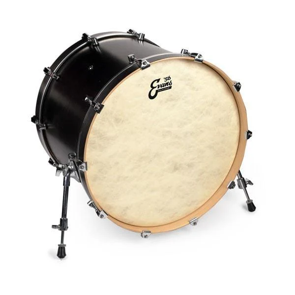Evans Calftone Series Bass Drumhead w/Tom Hoop | 16" (Synthetic Calf Skin) - Image 2