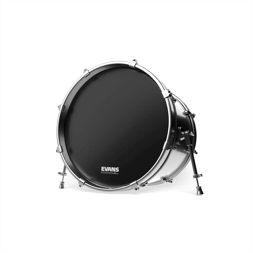 Evans EQ3 Resonant Bass Drumhead | 20" (Black) - Image 2