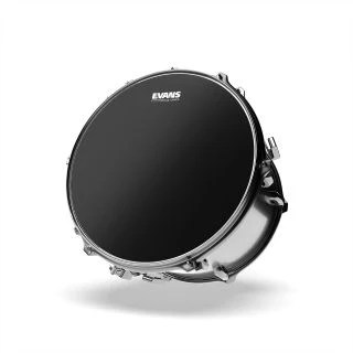 Evans ONYX Tom Drumhead | 12" (Black Frost Coated) - Image 3