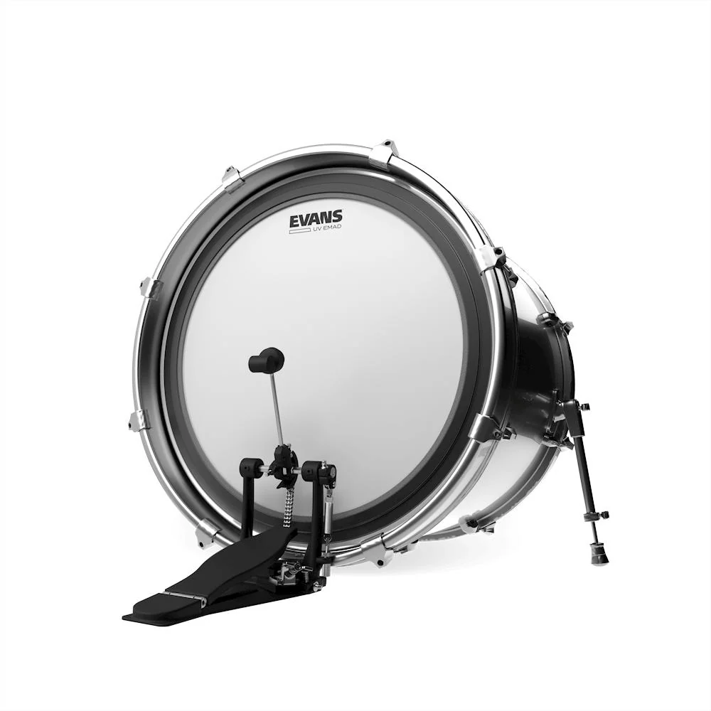 Evans EMAD UV Bass Drumhead | 16" (Coated White) - Image 2
