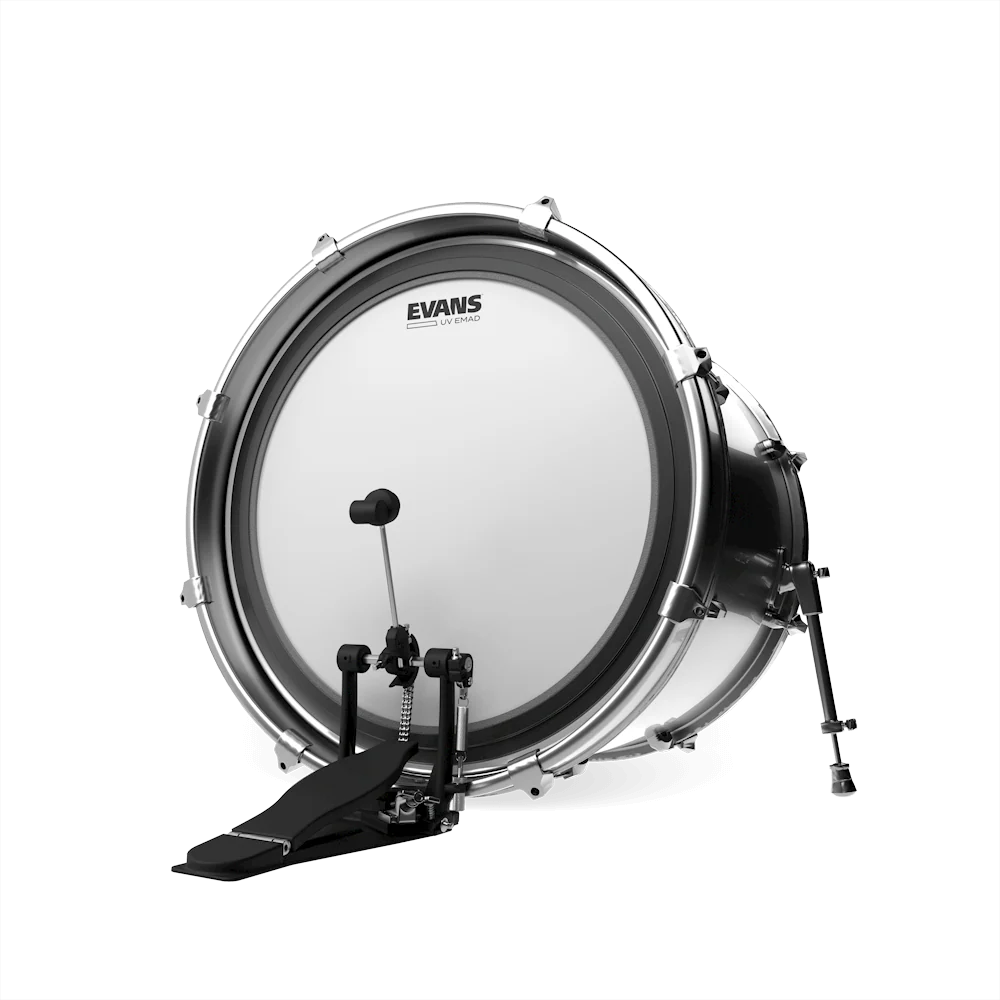 Evans EMAD UV Bass Drumhead | 22" (Coated White) - Image 2