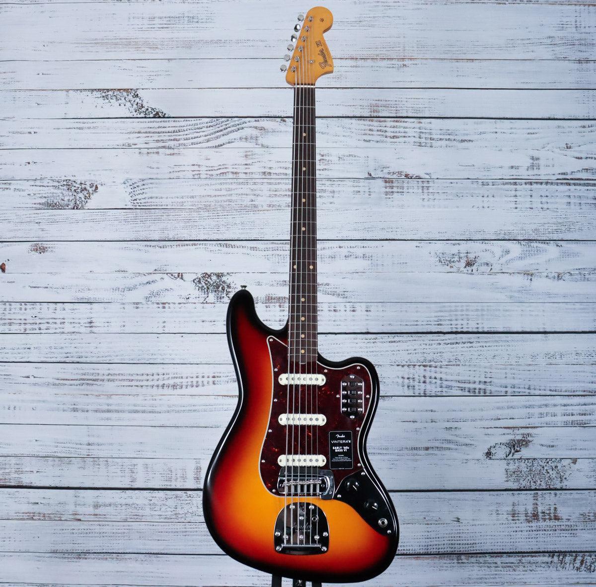 Fender Vintera III Early '60s Bass VI w/Tremolo | 3-Color Sunburst - Image 3