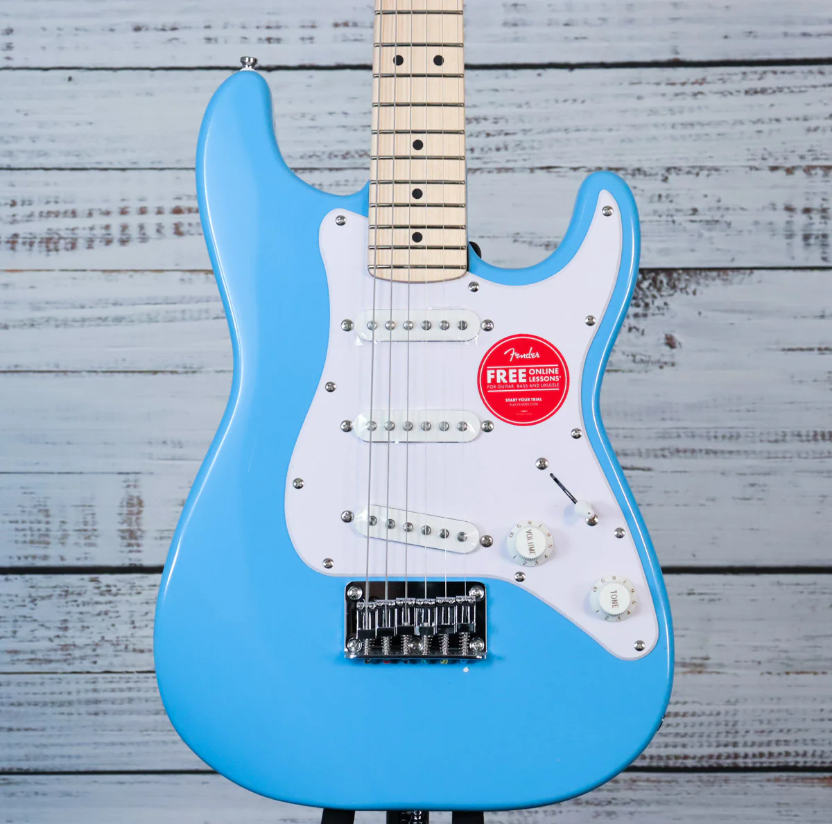 Fender Mini Stratocaster Electric Guitar | California Blue, Maple Fretboard (IN-STOCK)