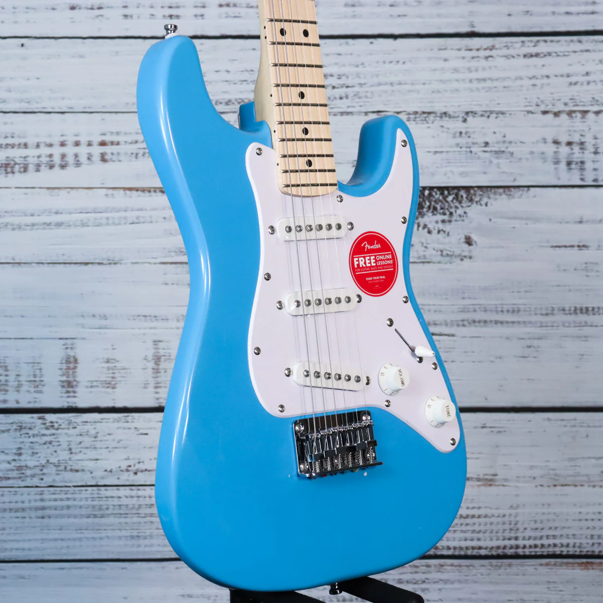 Fender Mini Stratocaster Electric Guitar | California Blue, Maple Fretboard (IN-STOCK) - Image 4