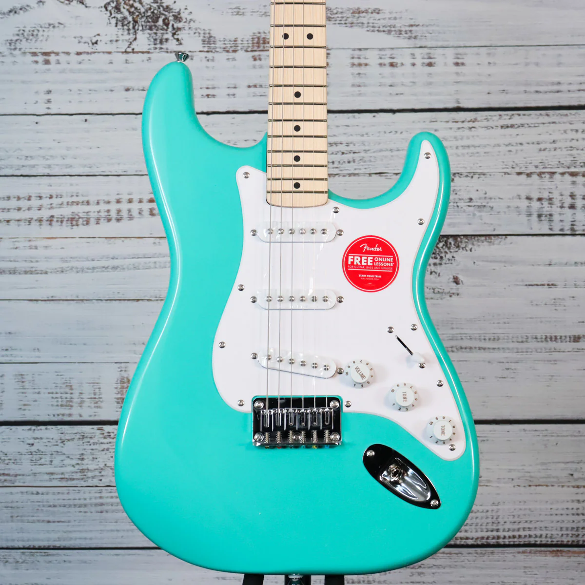 Squier Sonic Stratocaster HT Electric Guitar | Sea Foam Green, Maple Fretboard (BEGINNER)