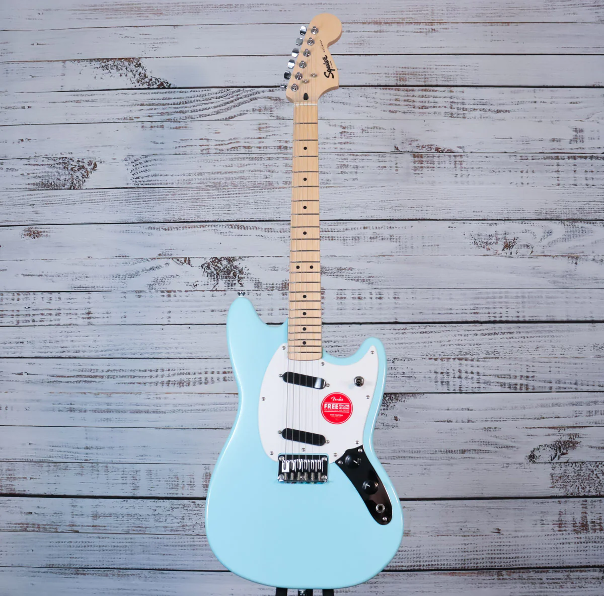 Squier Sonic Mustang SS Short-Scale Electric Guitar | Daphne Blue, Maple Freboard (BEGINNER) - Image 3