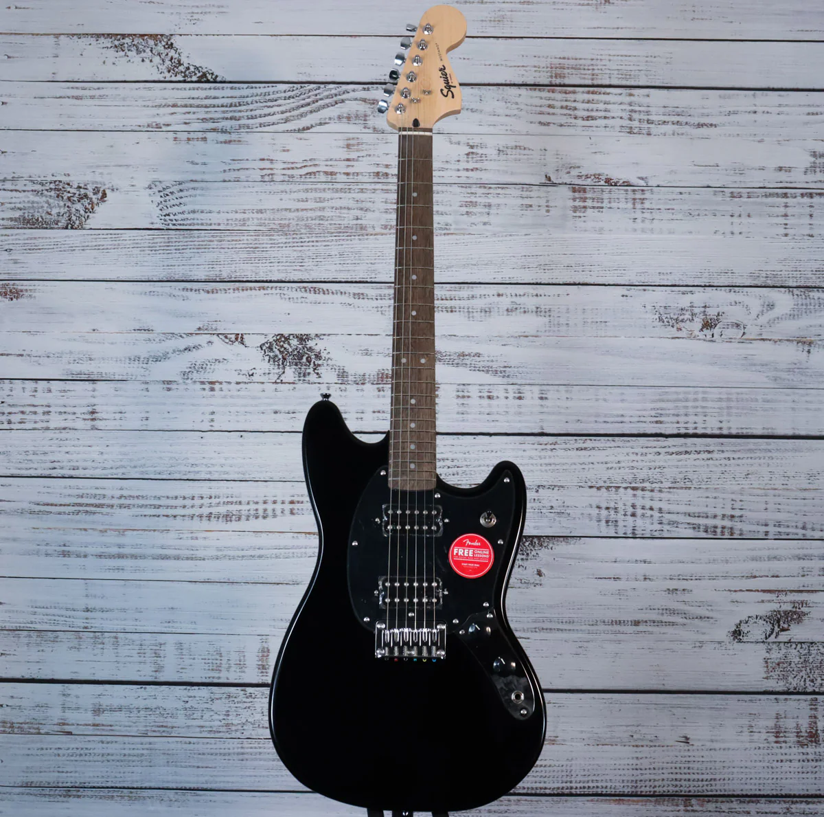 Squier Sonic Mustang HH Short-Scale Electric Guitar | Black, Indian Laurel Fretboard (IN-STOCK) - Image 3
