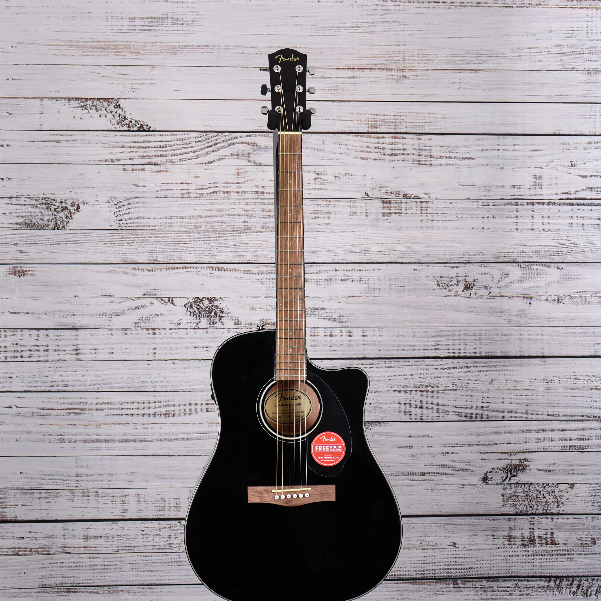 Fender CD-60SCE Cutaway Dreadnought Acoustic-Electric Guitar | Black (IN-STOCK) - Image 4