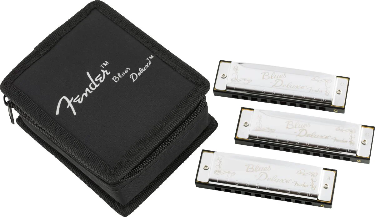 Fender Blues Deluxe Harmonica | 3 Pack