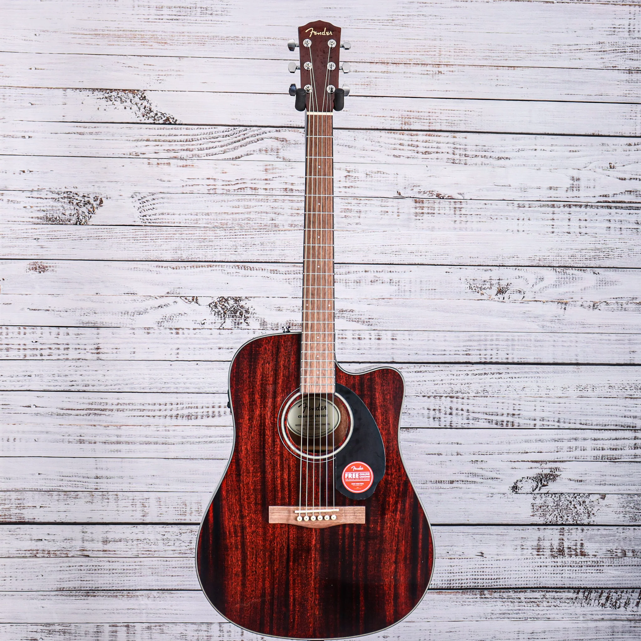 Fender CD-60SCE Cutaway Dreadnought Acoustic-Electric Guitar | Natural Mahogany (FREE SHIPPING) - Image 4